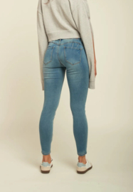 Toxik medium hoge taille smooth bleached jeans super push up L21164-11