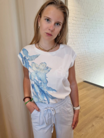 T-shirt/blouse accent blauw