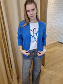 comfy cardigan diep blauw