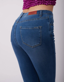 Toxik hoge taille deep denim bleu L185-J64