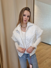 donsjasje korte mouw snoeproze - lichtroze - lichtblauw - beige - wit - munt - geel