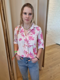 hemdje met lichtroze print