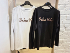 longsleeve dolce vita zwart (ruime maat)