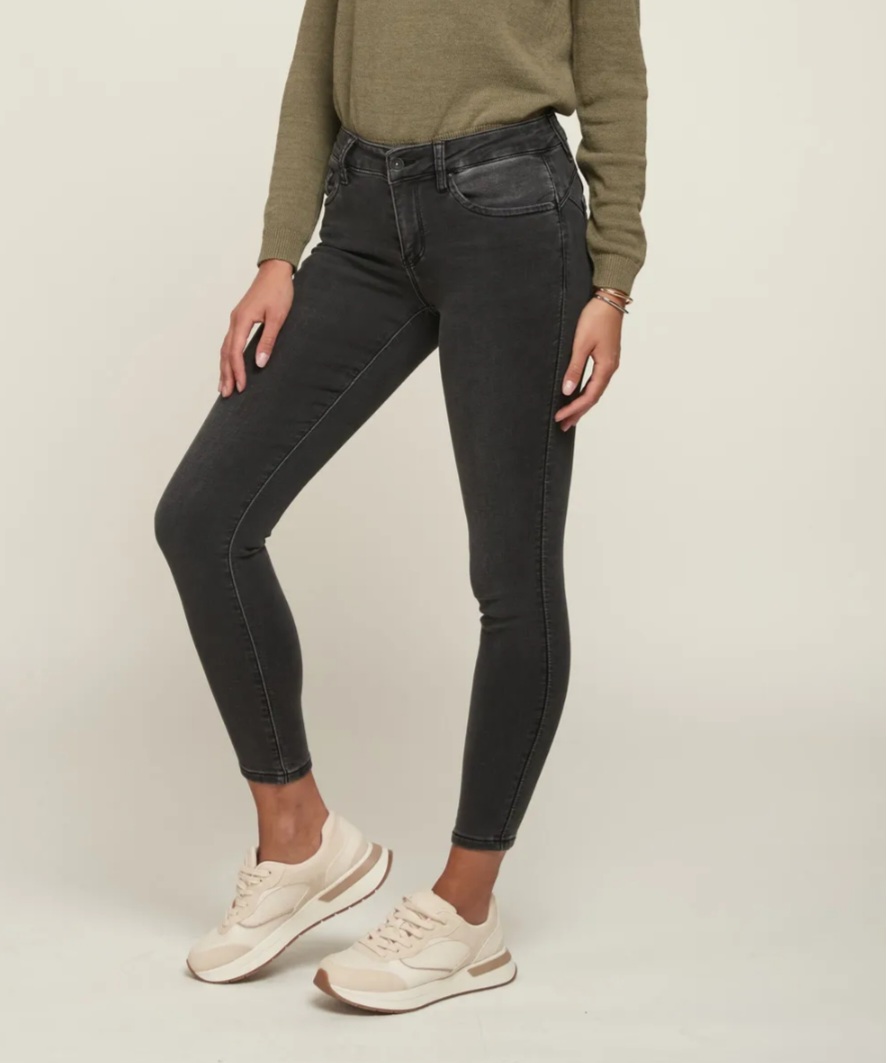 Toxik super push up washed dark grey L21164-14