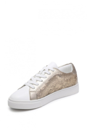 sneaker goud en dierenprint 2757