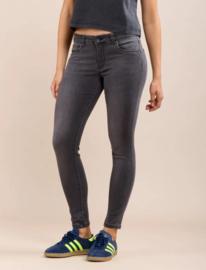 Toxik3 skinny fit jeans lage taille antracietgrijs L21015-1