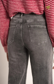 Sister wide jeans met hoge taille en super stretch gebleekt grijs