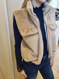 truitje met kanten stukje aan de mouwen marineblauw