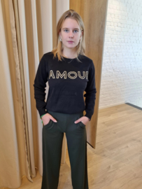 zachte trui amour zwart