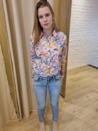 hemdje met bloemenprint katoen