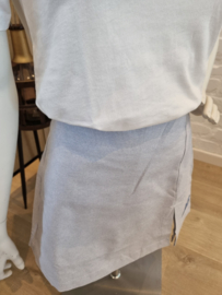 rok/shortje met streepjes en broderie opschrift JSM