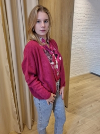 hemdje met fuchsia print