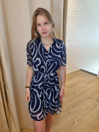 jurk met voile lila/wit JDYJENIFY
