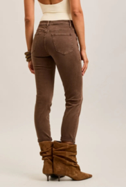 Toxik mom jeans  milk chocolat L20029-C36 🤎