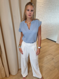 JDYTHEIS LIFE 2/4 TOP WVN lichtblauw