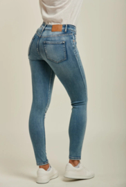 Toxik mediumhoge taille soft bleached raw jeans L21329-1