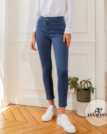 medium hoge taille petrol super stretch