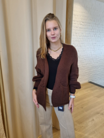 basic longsleeve kanten boordje zwart