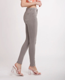 Toxik skinny hoge taille midgrijs L185-126