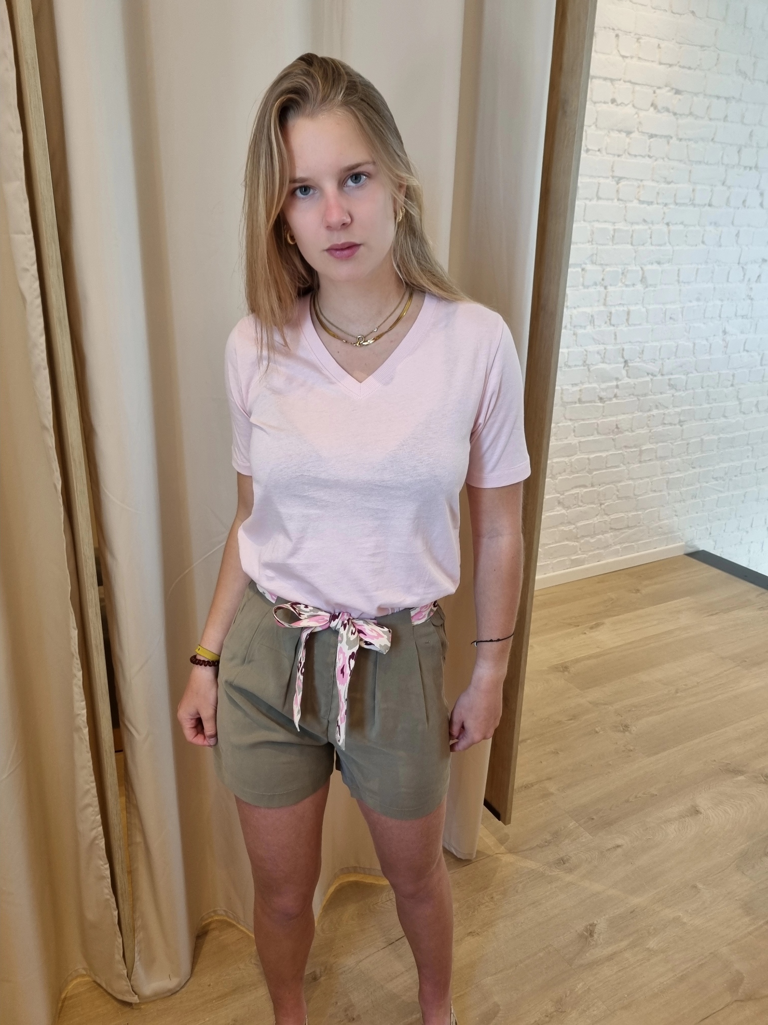 JDYTOMIKA BELT SHORTS WVN PNT kaki