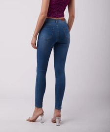 Toxik hoge taille deep denim bleu L185-J64