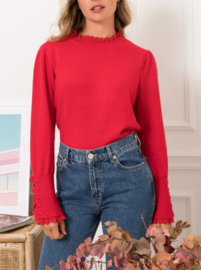 trui met frulletje rood
