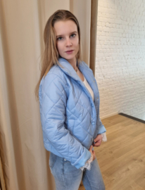 donsjasje lange mouw snoeproze - lichtroze - lichtblauw - beige - wit - munt - geel