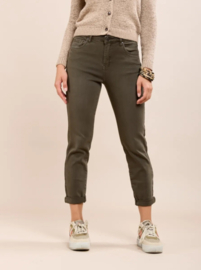 Toxik mom jeans  donkerkaki L20029-C24