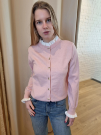 trui in dunnere stof met kraagje lichtroze