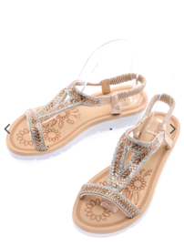 sandaal strass beige 2506