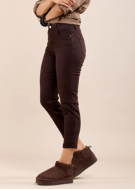 Toxik mom jeans  chocolat L20029-C25 pré-order, levering 2de week september