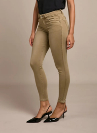 Toxik mediumhoge taille jogg jeans L20077-8 zandbeige