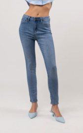 Toxik hoge taille jeansblauw H2598-2