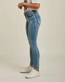 Toxik mediumhoge taille soft bleached raw jeans L21329-1