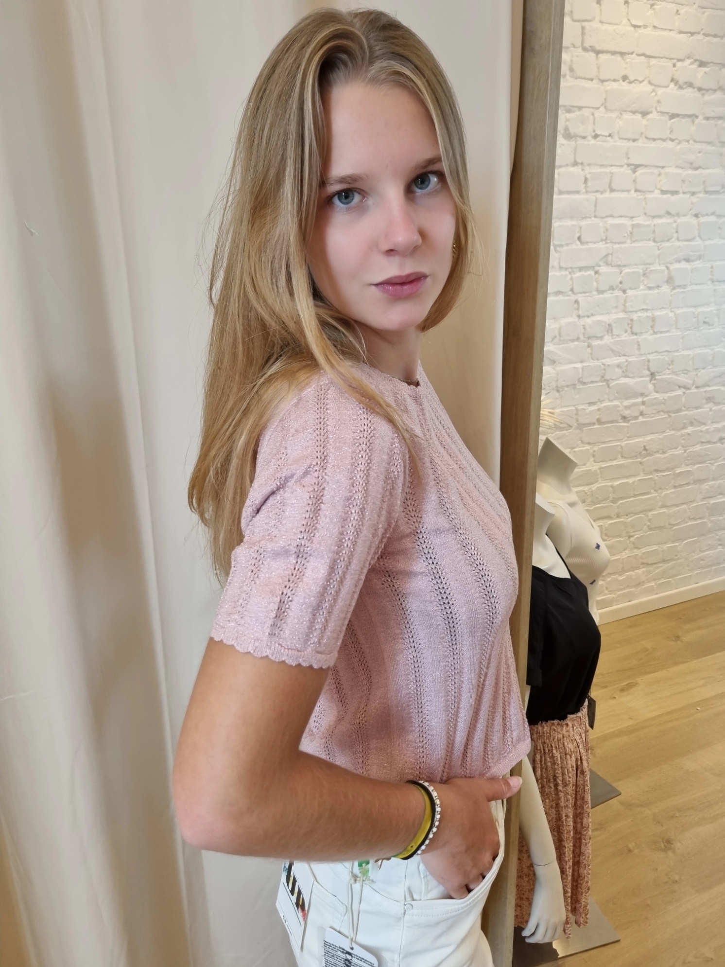 JDYBEAUTY 2/4 O-NECK PULLOVER KNT lurex oudroze