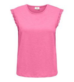 JDYSALVA LIFE S/L CROCHET TOP JRS NOOS fuchsia