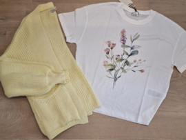 JDYNINNA S/S OVERSIZE PRINT TOP JRS bloemen