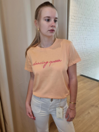 T-shirt dancing queen perzik