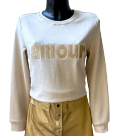 sweater amour crème goud