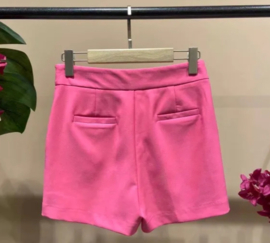 gekleed chino shortje fuchsia