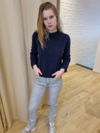trui met frulletje donkerblauw