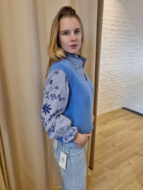 truitje zonder mouwen azuurblauw