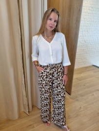 losse broek bruine vlekjesprint