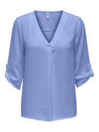 blouse met V-hals JDY hemelsblauw