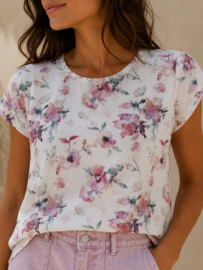 JDYTROYA LIFE S/S TOP WVN DIA