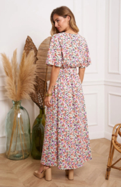 maxi-wikkeljurk fleurige print
