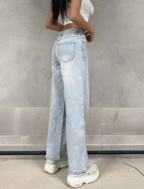 Redial middelhoge taille straight very bleached blue  RD9073