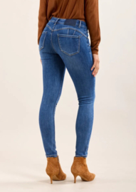 Toxik mediumhoge taille  super push up medium blue L21487-2