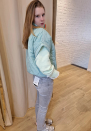 mouwloos donsjasje munt