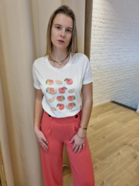 T-shirt perzikjes JDY